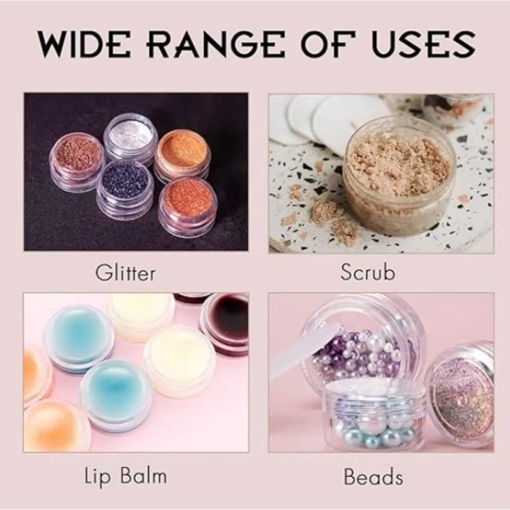 20PCS 5/10g Kunststoff Gesicht Creme Jar mit Deckel Auslaufsicher Reise Tragbare Kosmetische Probe Töpfe Shampoo spülung Container Fläschchen