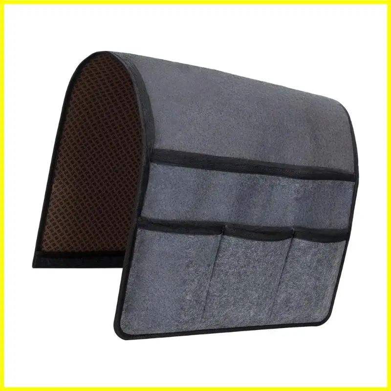 Sofa Armrest Storage Bag 4 Pocket Felt Armchair Organiser Remote Control Stand