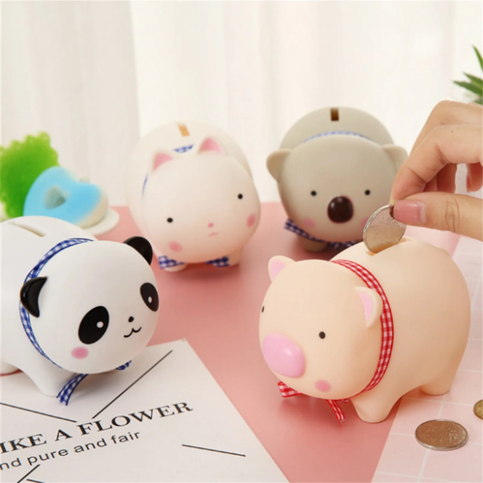 Small Piggy Bank Money Boxes Storage Kids Toys Home Decor Money Saving Box Children Piggy Money Bank Animal Piggy Bank