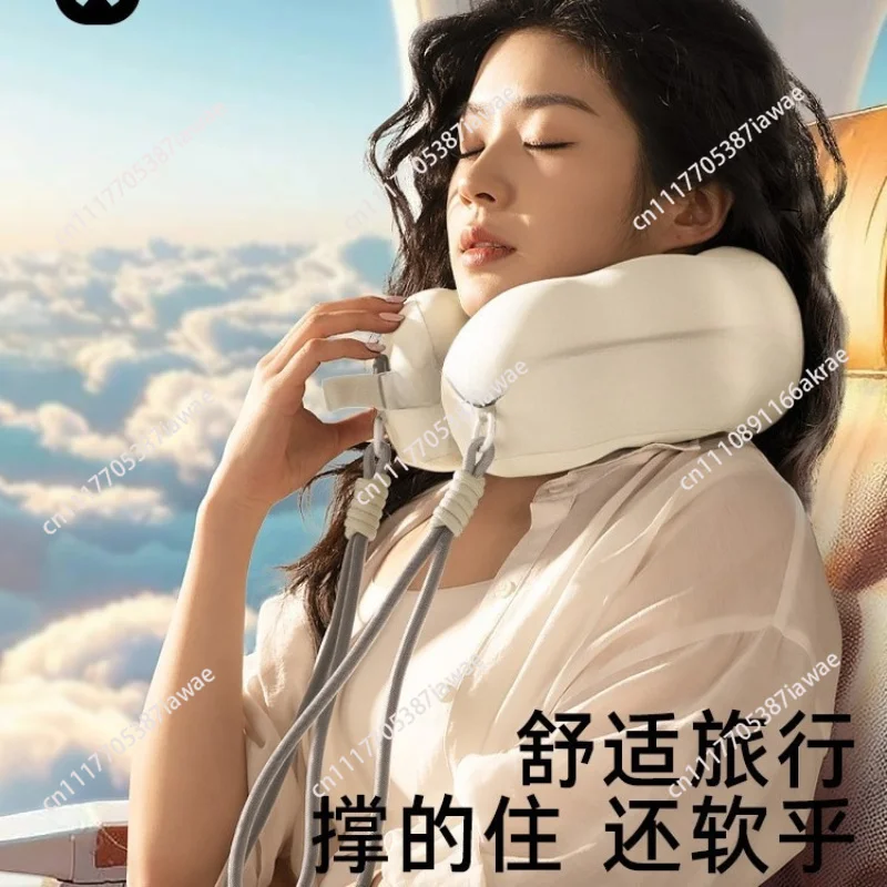 U-shaped  travel portable neck pillow plane sleeping pillow neck pillow conspicuous bag  protection