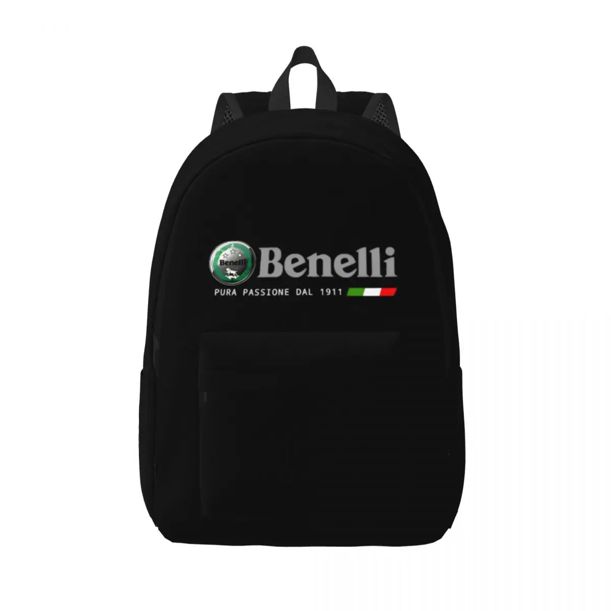 Motocicleta Benellis Mochila para Homens e Mulheres, Sacos de Lona Laptop, Durável, Ensino Médio, Caminhadas, Viagem, Mochila Motor Lover, Moda