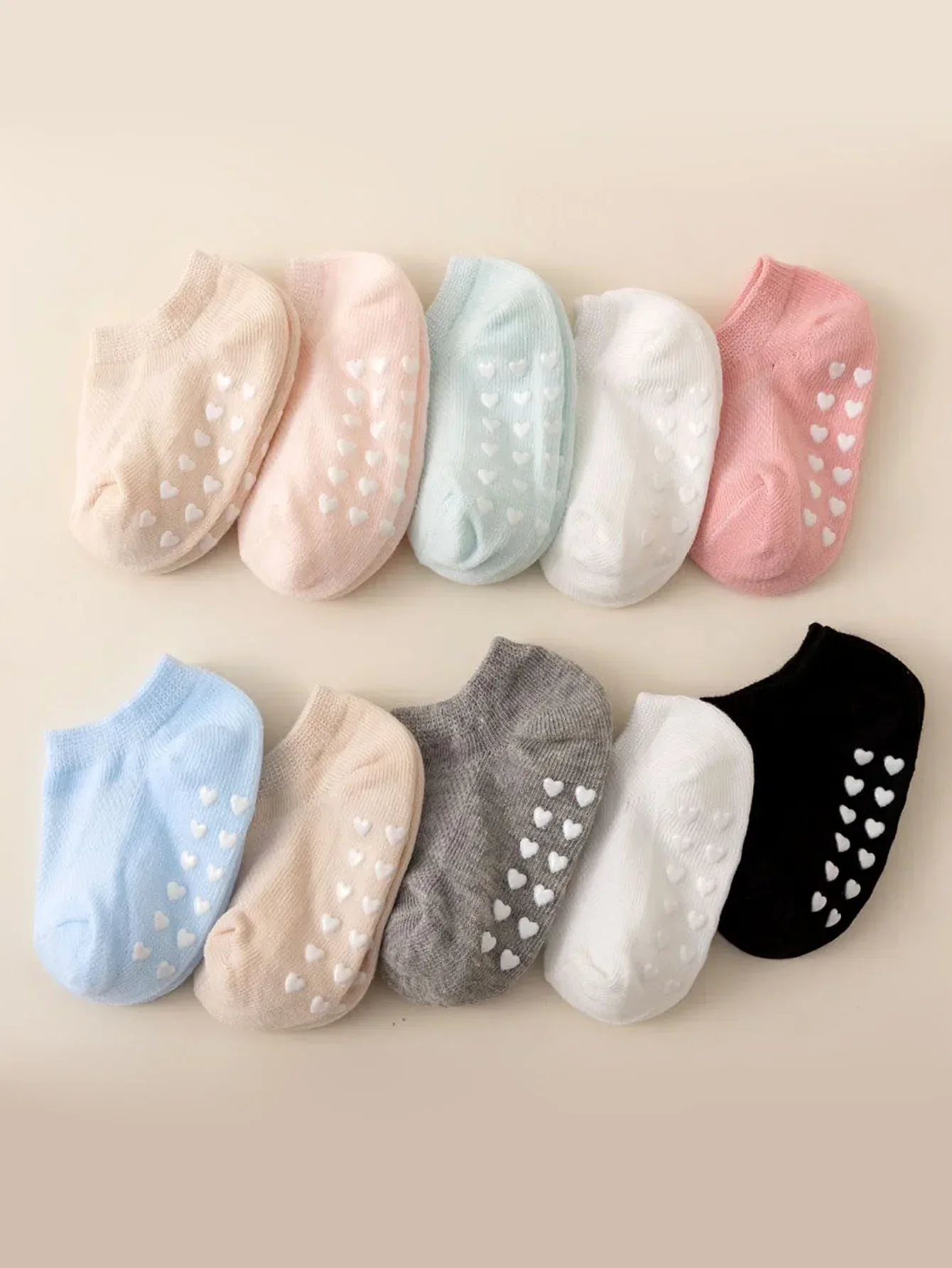 5 pairs of baby love glue anti slip socks, children's floor socks, comfortable breathable socks for boys, newborn boat socks, indoor walking socks, the best birthday gift for babies