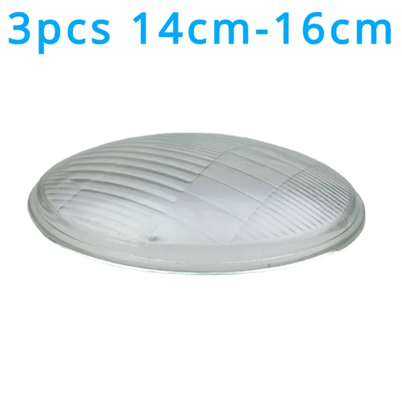 3pcs 14cm-16cm for GN125 HJ125-8 Motorcycle Refit JH70 Motorcycle Headlight Glass Round, Pattern Random Delivery.