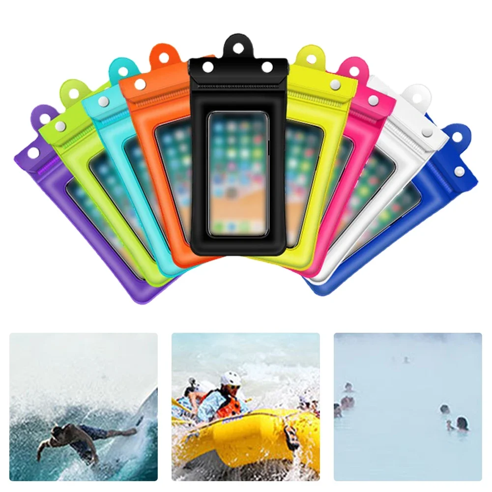 Waterproof Phone Cases Underwater Swim Bag Dry Air Bags Universal Pouch For Smartphone 23x11cm Swimming Pool Accessories