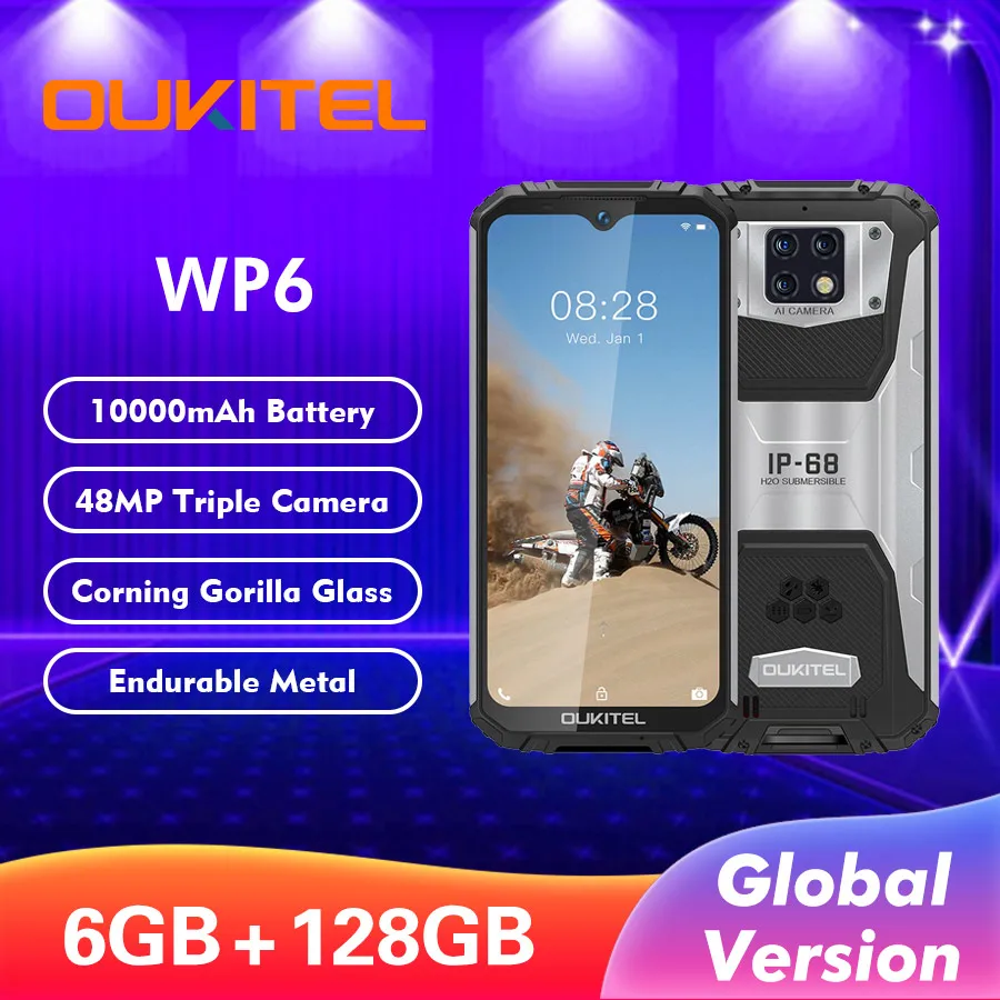 أفضل هاتف OUKITEL WP6: الهاتف المضاد للماء بمواصفات مذهلة