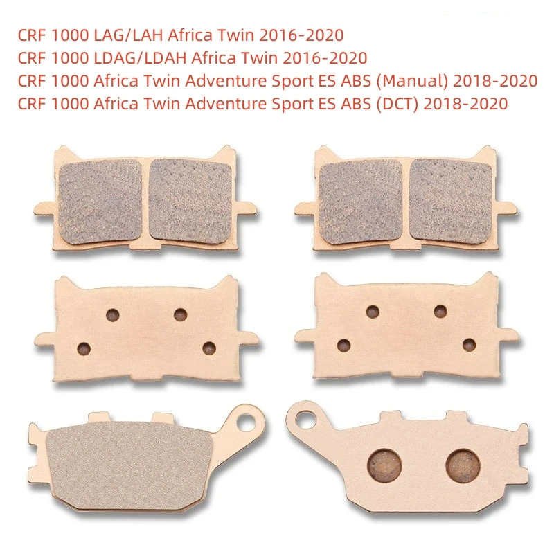 Motorcycle Metal Sintering Front Rear Brake Pads For Honda CRF 1000 CRF1000 Africa Twin Adventure Sport ES ABS 2016-2020 17 18