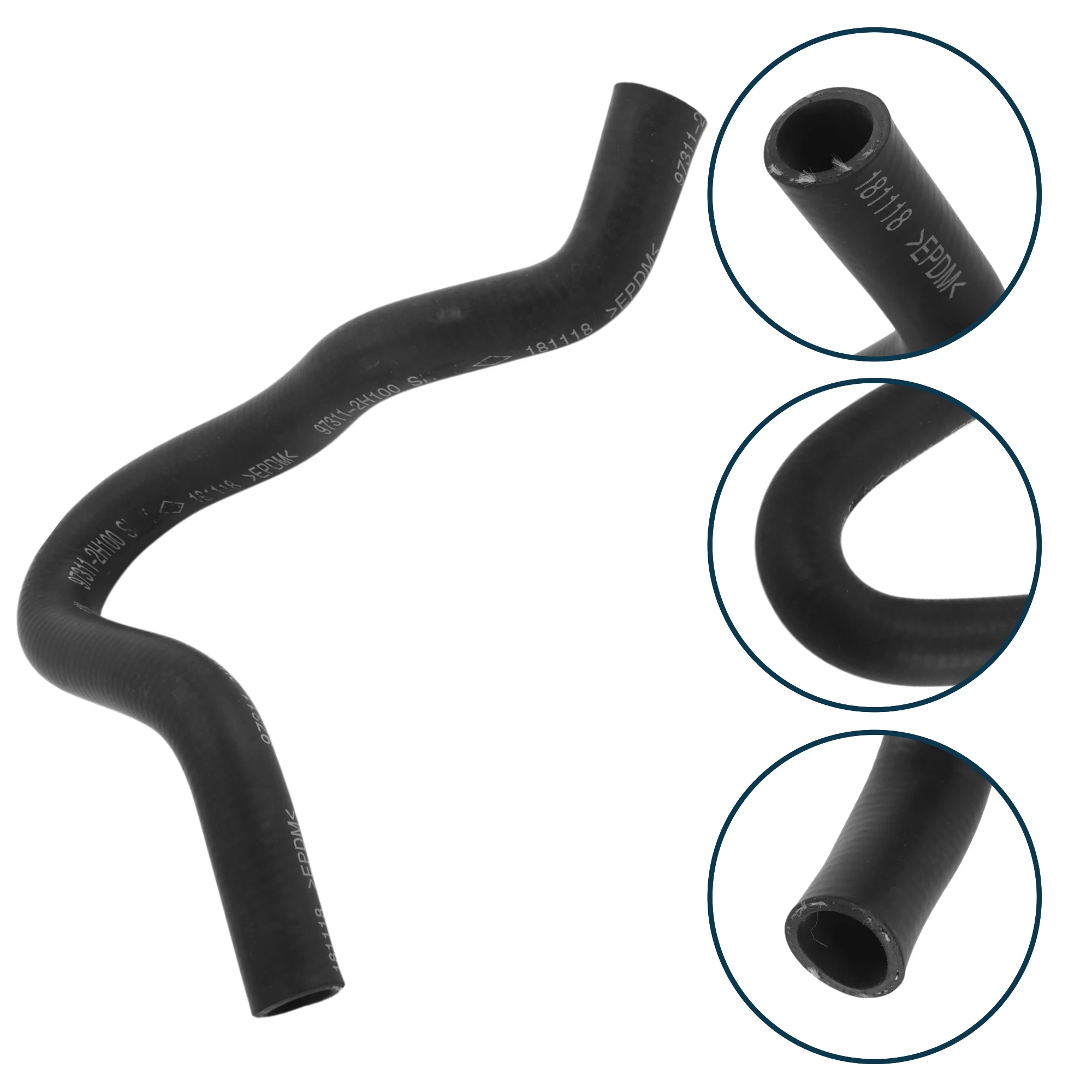 

UXCELL Шланг радиатора Шланг обогревателя Выпускной шланг радиатора No 973112H100 для Hyundai Elantra 2006-2012 Резиновая трубка охлаждающей жидкости Черный