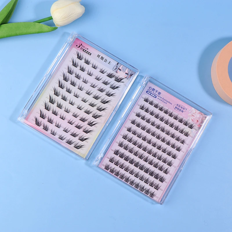 10 Rows Self Adhesive Eyelashes High Capacity No Glue Needed Self Adhesive Lash Clusters Natural Lashes DIY Eyelash Extension