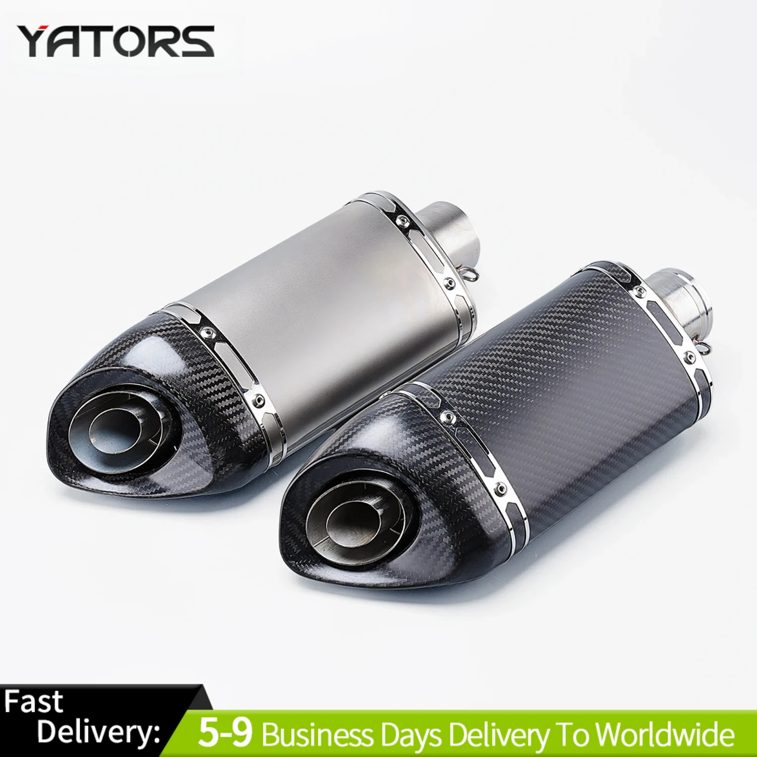 

200mm Universal motorcycle exhaust system modification with full carbon fiber with DB killer for Z900 ninja400 R6 GSX250 GSXR750