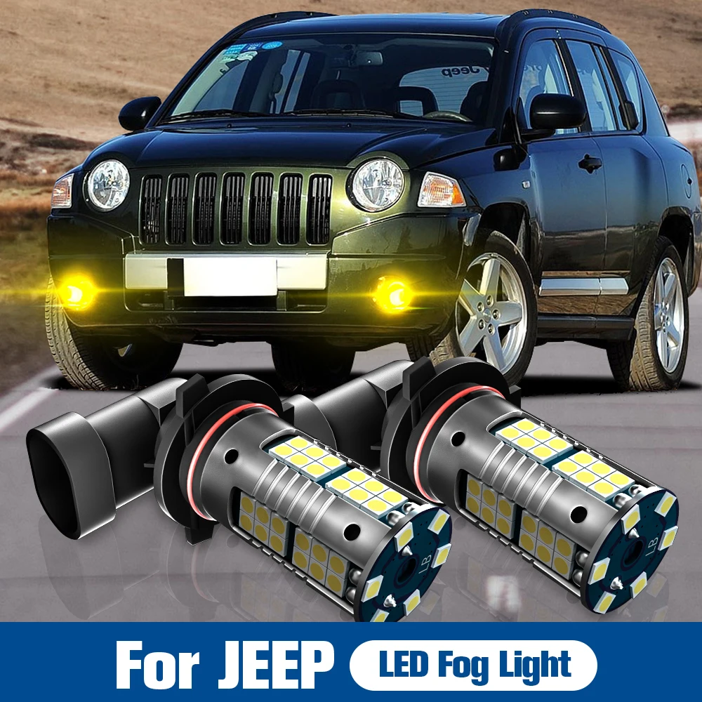 

2pcs LED Fog Light Blub Lamp H10 9145 Canbus For Jeep Cherokee XJ 2001-2007 Commander Compass Grand Cherokee Wrangler 3 JK