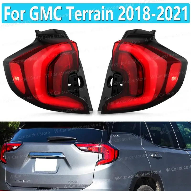 For GMC Terrain 2018-2021 Rear Tail Lights Accessories Turn Signal Light Stop Brake Reversing Lamp Driving 84379497 84379498