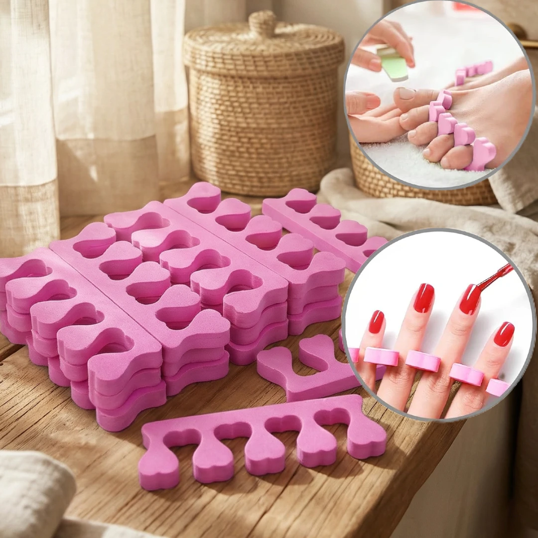 50/100/200pcs Sponge Toe Separators Pedicure Set for Nail Polish- Premium Nail Art Painting and Polishing Tool Kit