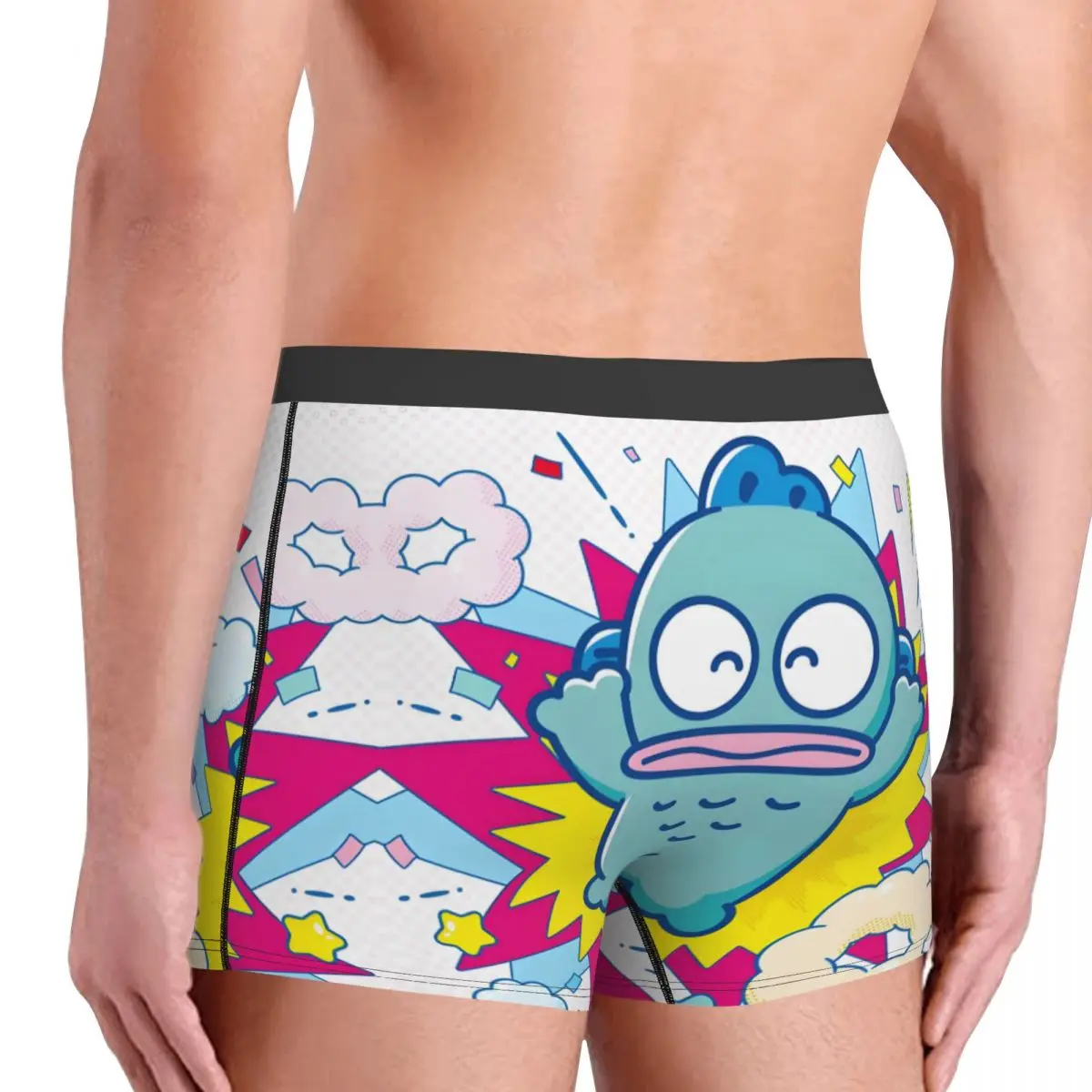 Kawaii Hangyodon Boxer Per Homme 3D Stampato Brutto Pesce Kawaii Cartoon Anime Biancheria Intima Mutandine Slip Mutande Traspiranti