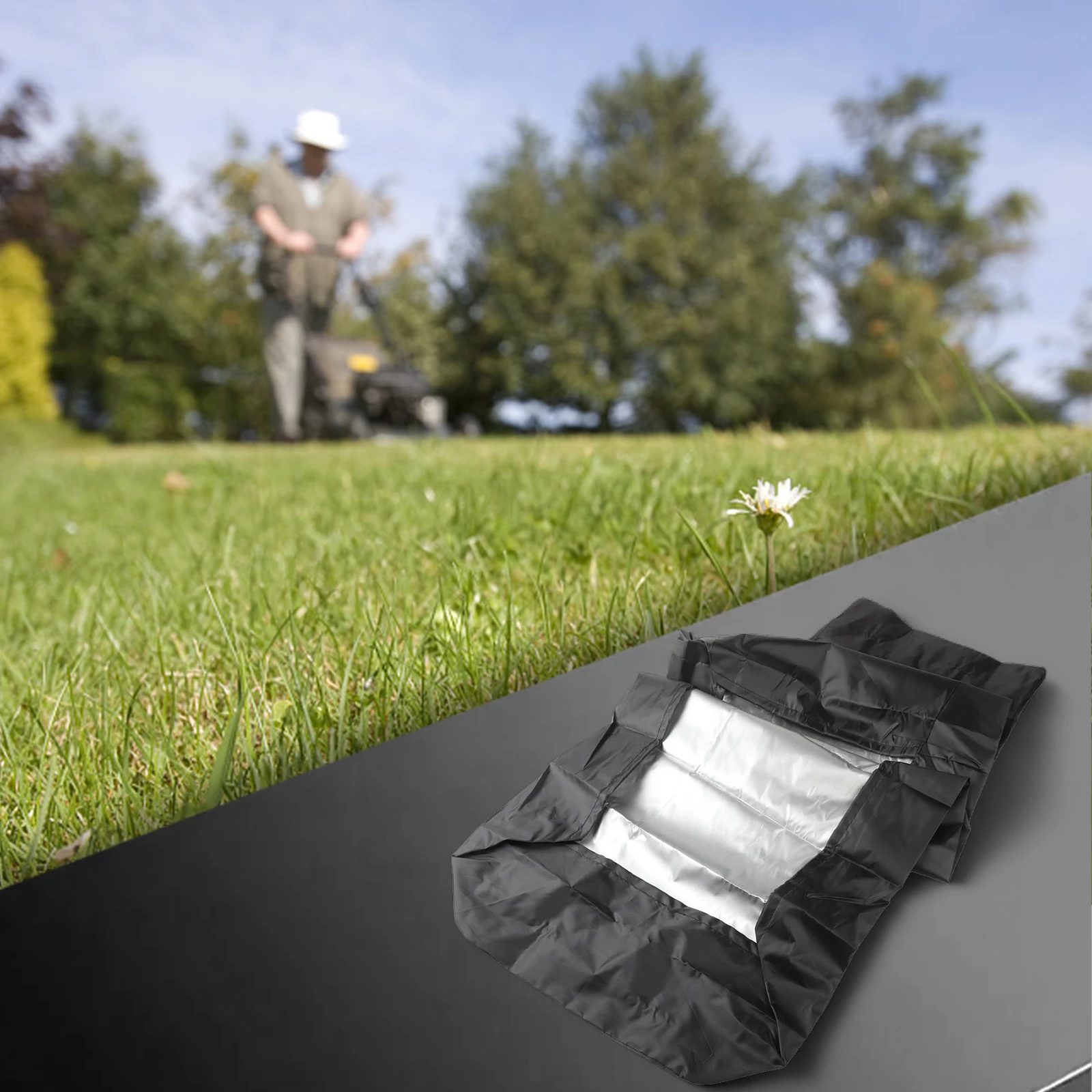 For Lawn Mower Waterproof Lawn Mower Cover Outdoor Lawn Care 103*50*50cm Waterproof Easy To Use Drawstring Closure