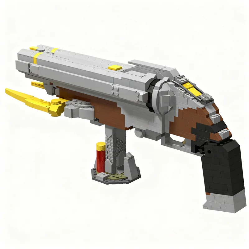 NEW 958PCS MOC Creative Model Doom Eternal Super Shotgun DIY Ideas Assembly Building Blocks Birthday Gift Display Building Set