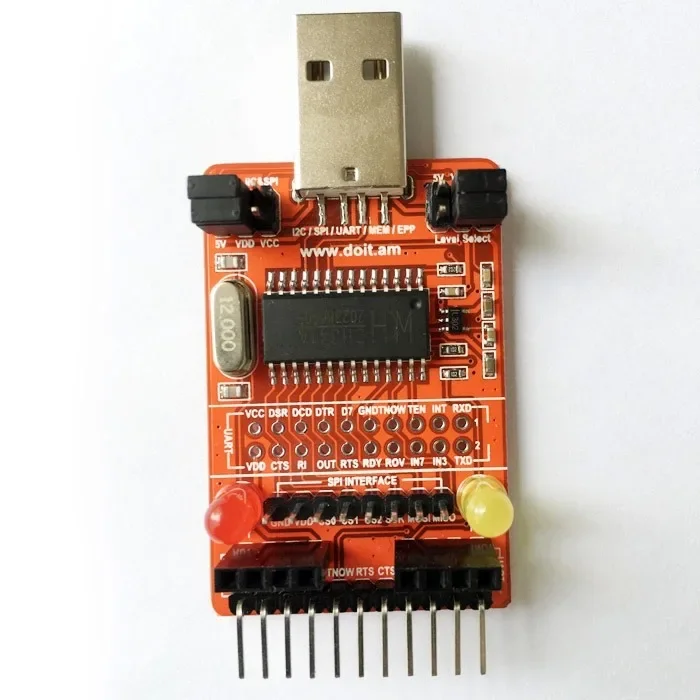 CH341A USB to I2C/IIC/SPI/UART/TTL/ISP Adapter EPP/MEM Parallel Port Converter