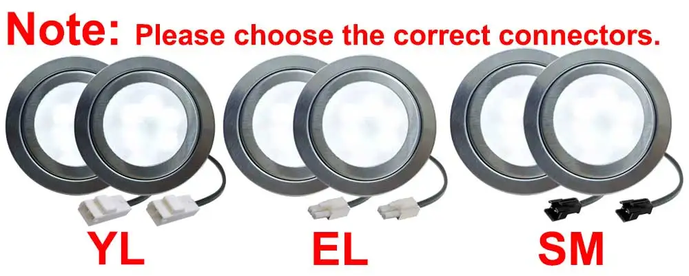 20er-Pack 12V DC 220V AC 1,5W Küchenabzugshaubenleuchte für 50mm/2'' Ausschnitt – Detail 3