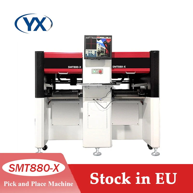 Stock in EU The SMT Pick and Place Machine SMT880-X for PCB Production and Assembly Line Visual Position Placement Machine