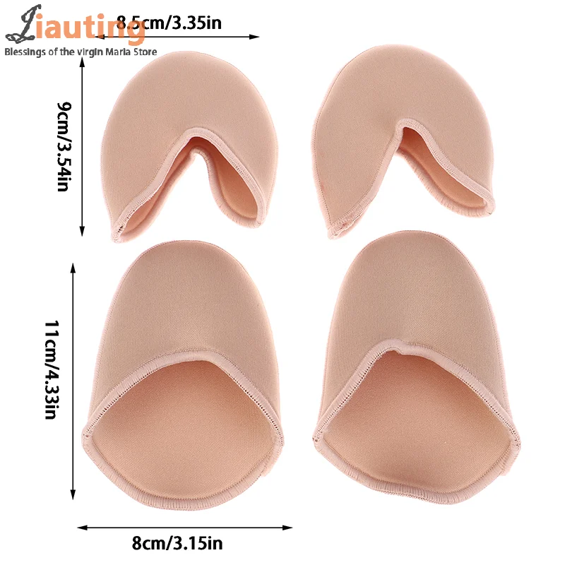 1Pair Foot Point Pads For Ballet Dance Shoes Tip Protector With Air Hole Sole Shock Absorbing Inserts Silicone Foot Care Tools