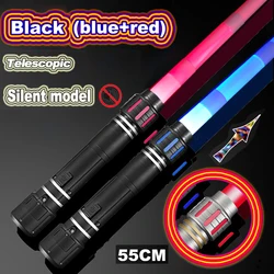 Lightsaber 80cm RGB Laser Sword Toys Light Saber 7 Colors Change Kids Telescopic Force FX FOC Blaster Toys Jedi Sword Boys Gift