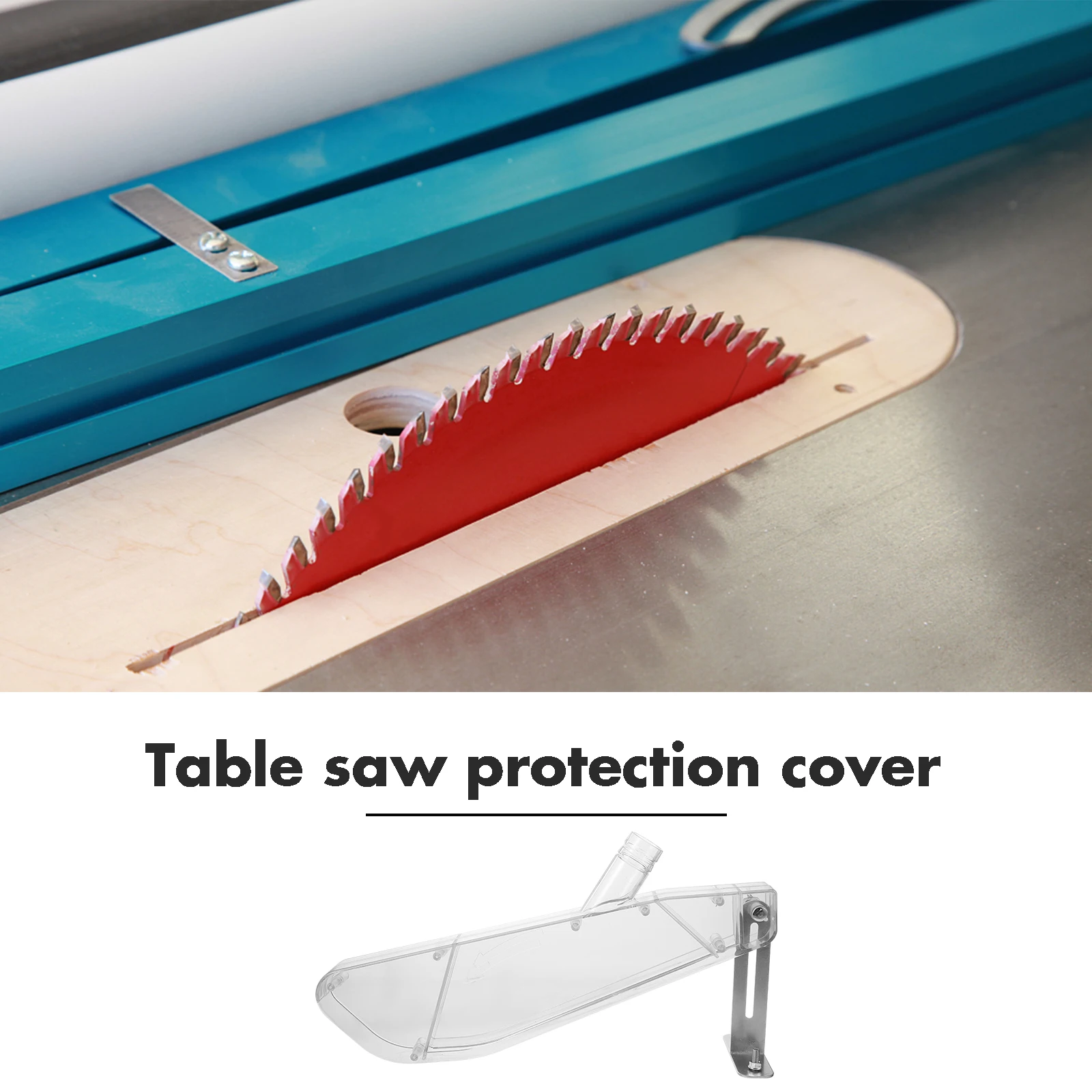 

Table Saw Protective Cover Transparent Dustproof for Accurate Wood Cutting Woodworking Accessories