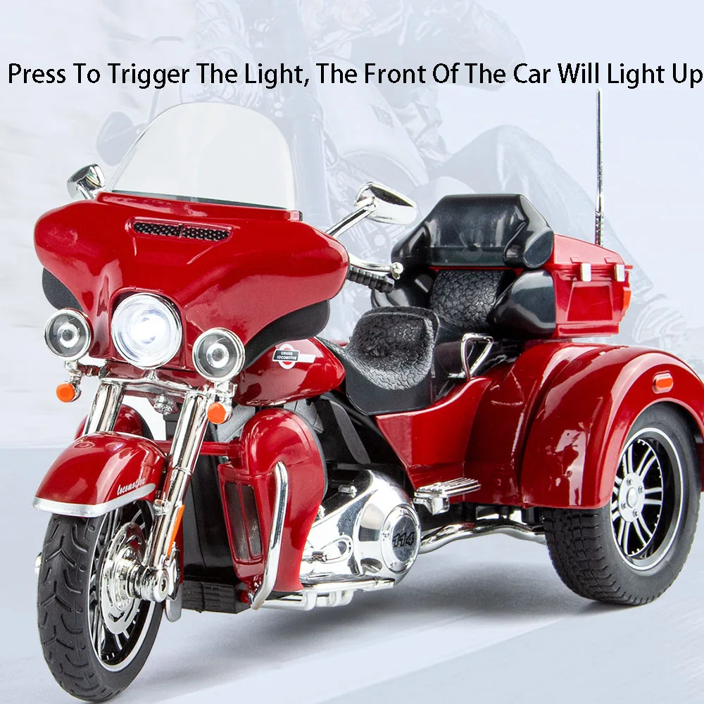 1:9 Scale Alloy Die-casting Motorcycle Model Toys miniature Car with Pull Back Shock Absorption Collection Motor Gifts for Kids