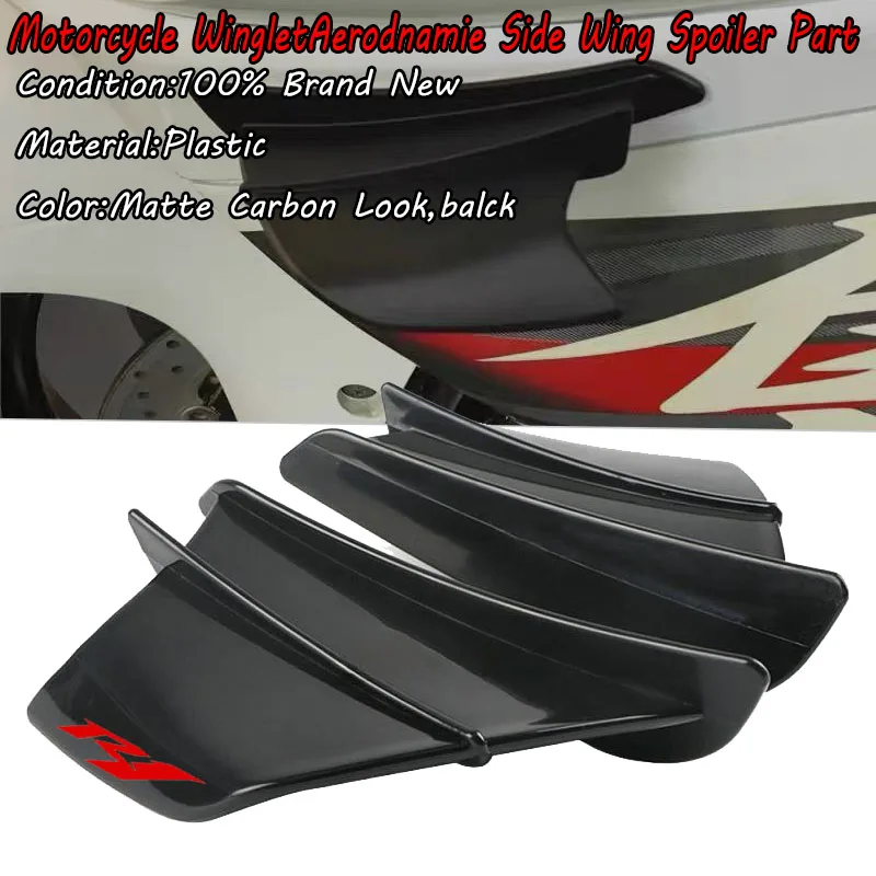 

Универсальный аэродинамический комплект спойлеров (винглетов) для мотоциклов Yamaha YZF R1, R1M, R7, R6, R3, R125, FZ6R, TZR50, FZ1, Fazer 8