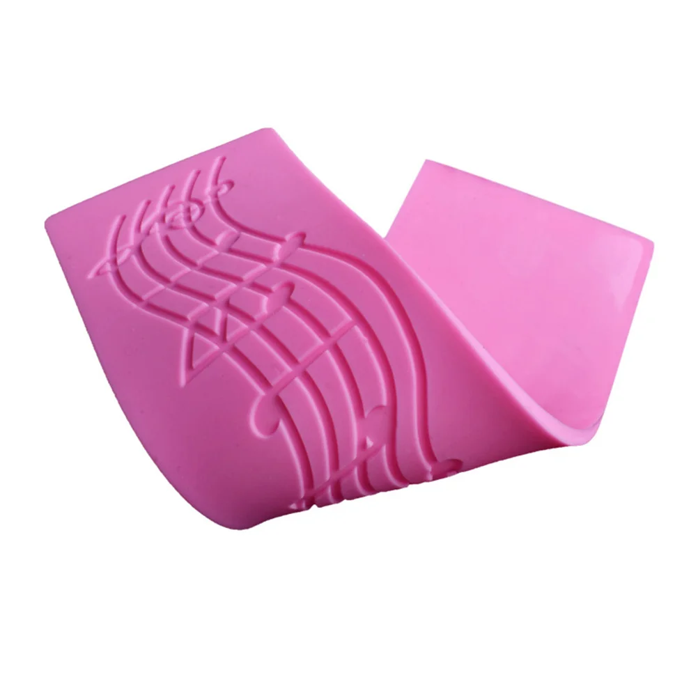

Silicone Musical Note Lace Cake Mold Pink 20x6x0.4cm Non Stick Baking Mold for Fondant Chocolate Cake Decorating Tool DIY Mould
