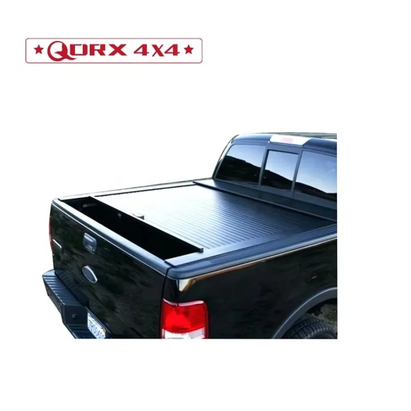 

Waterproof Pickup Truck Bed Cover 4X4 Aluminum Roller Lid With Lock for F150 5.5ft 2015 Onwards