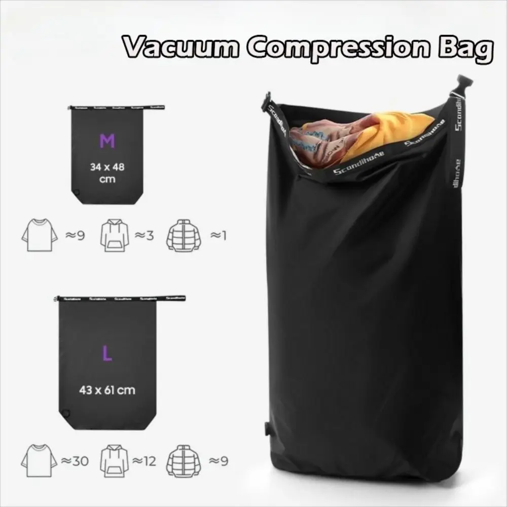 

Durable Waterproof Vacuum Compression Bag Lightweight Space Saving Travel Packing Cubes Reusable Portable Storage Bag