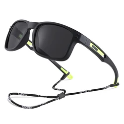 Kids Square Sunglasses Polarized UV400 Protection Flexible Silicone Glasses with Strap Shades Gift for Boys Girls 3-12 Years Old