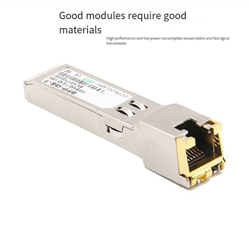 1 peça módulo sfp interruptor rj45 gbic 10/100/1000 conector sfp cobre rj45 módulo sfp porta ethernet gigabit