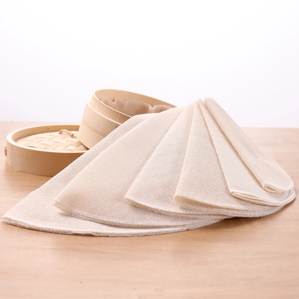 

6pcs 40Cm Wood Rolling Pin With Non-Stick Steamer Liners Dough Roller For Baking Pizza Bread Making Kitchen Tools Set