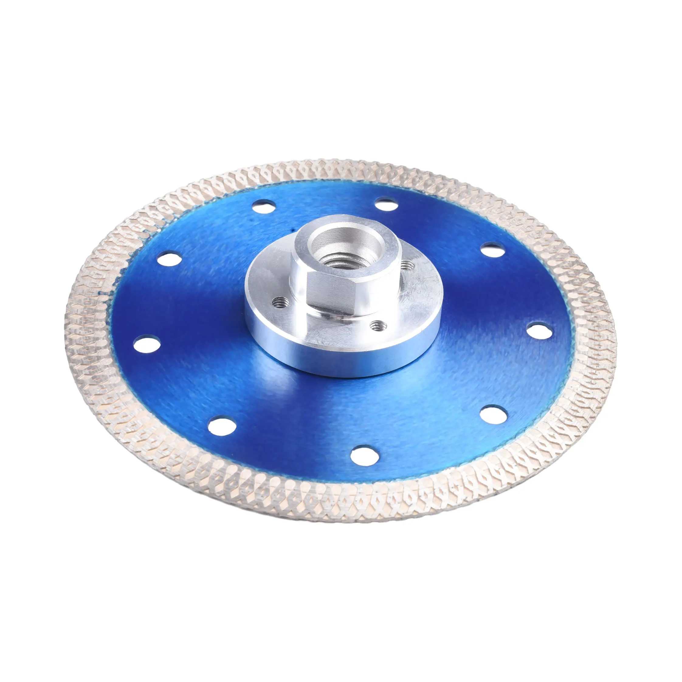 1Pc Lama per sega diamantata con flangia filettata 105/115/125mm Disco da taglio per piastrelle Porcellana Pietra Macchina da taglio Parti di utensili
