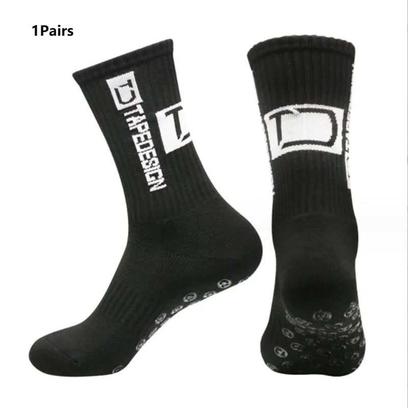 1 Pairs Anti-slip Soccer Socks Women Men Outdoor Sport Grip Football Yoga Socks For Woman