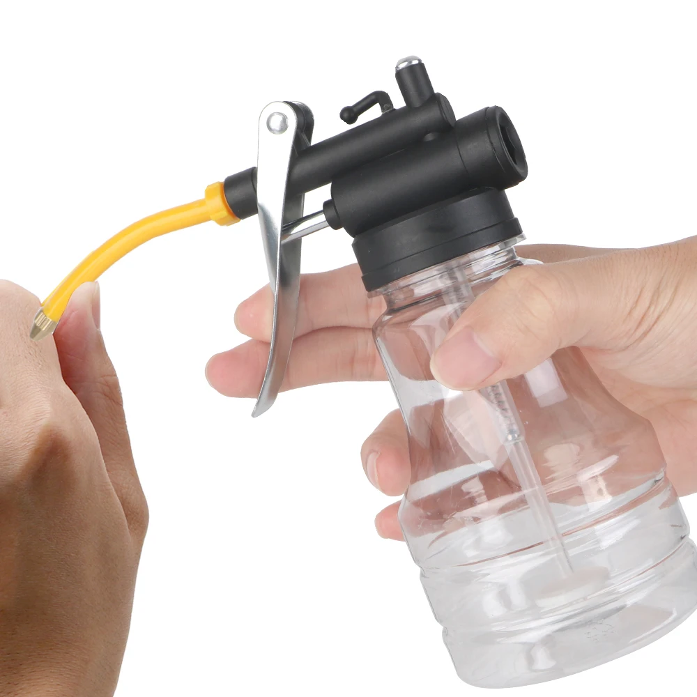 ارتفاع ضغط مزيتة الشحوم فليكس بندقية علب مضخة الزيت 250 مللي أدوات يدوية التشحيم علبة زيت شفافة البلاستيك