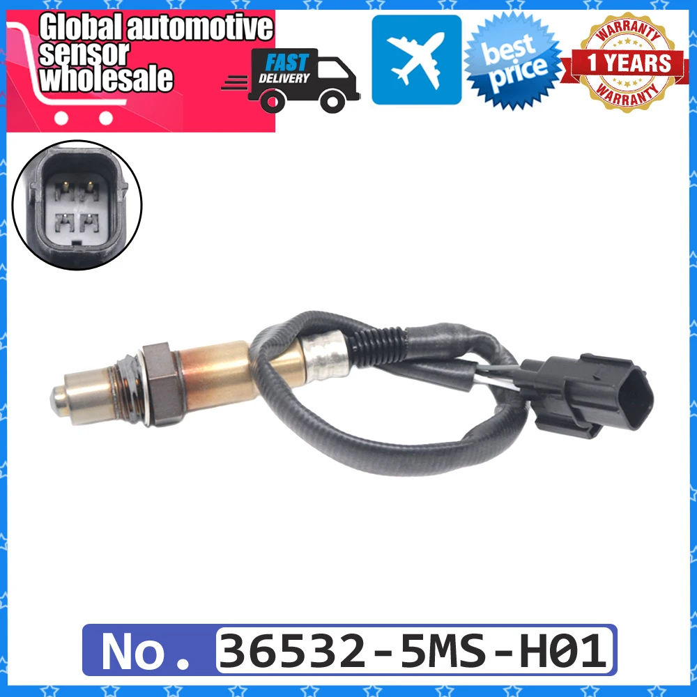 NEW 365325MSH01 Air Fuel Ratio Lambda O2 Oxygen Sensor For Honda Avancier 1999-2003 CRV 2007-2011 36532 5MS H01 36532-5MS-H01