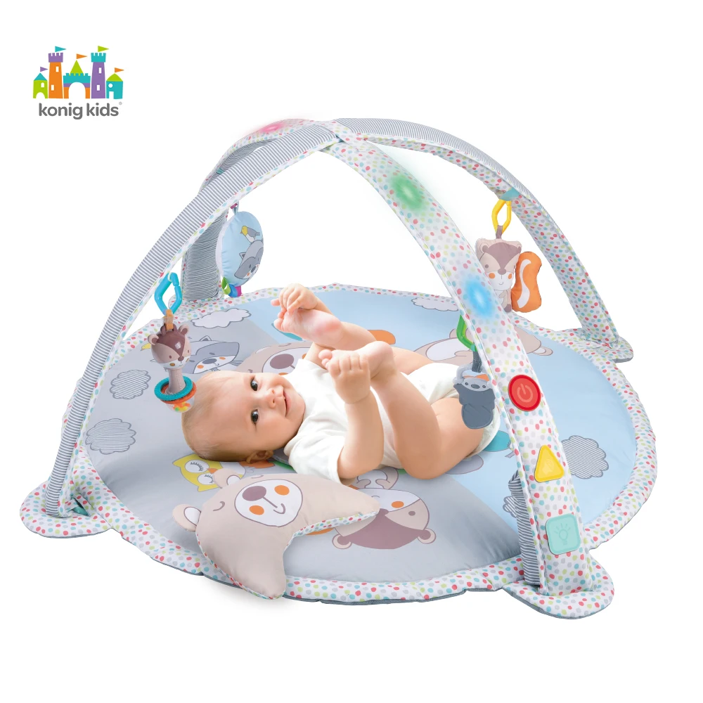 Konig kids Musical Playgym Carpet With Music And Projection Children Soft Baby Play Mats