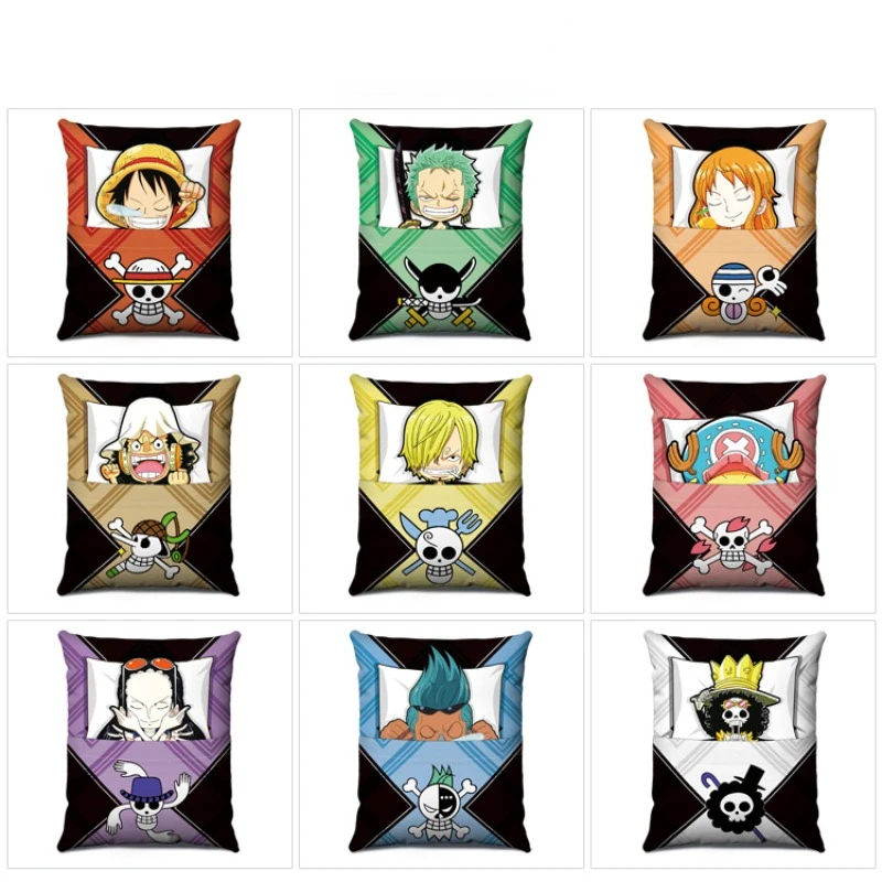 

One Piece Plush Pillows Roronoa Zoro Sofa Cushions Two-dimensional Peripherals Seat Cushions Children's Holiday Birthday Gifts