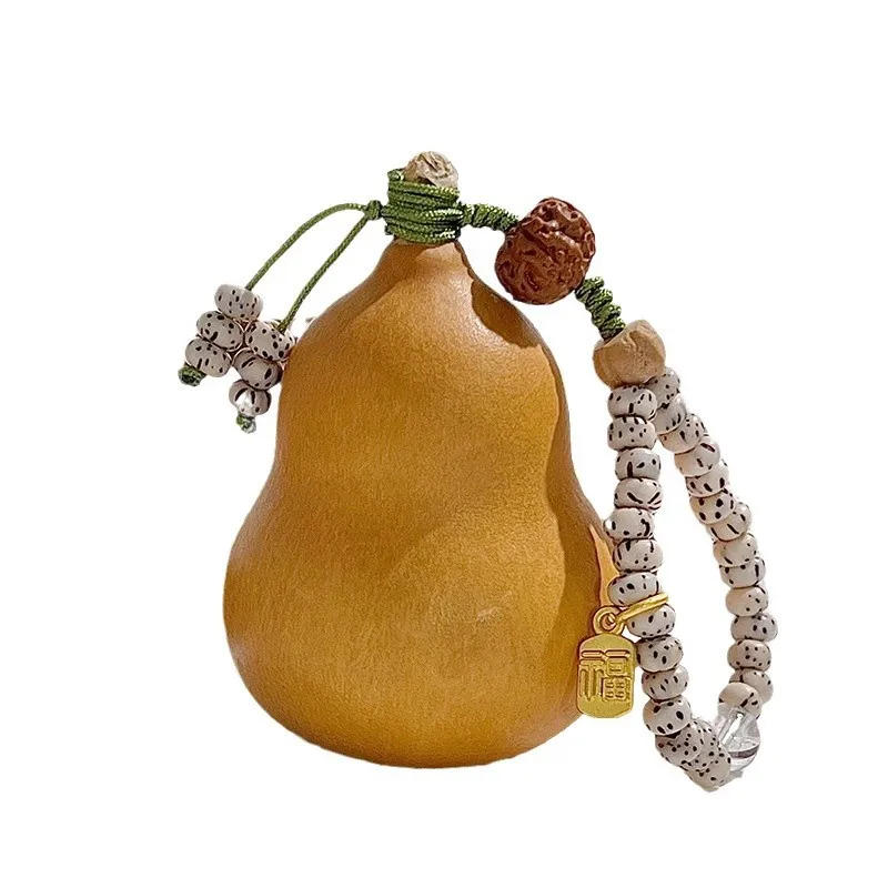 Natural Hand Twisted Gourd Pocket Fidget Toy Portable Handheld Piece Creative Bag Car Hanging Ornament Gifts