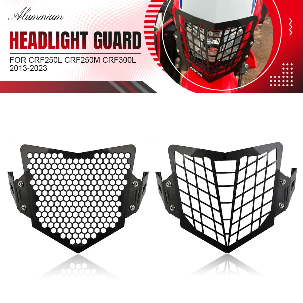 

For Honda CRF250L CRF250M CRF300L 2013-2014-2015-2016-2017-2018-2019-2023 Motorcycle Accessories Headlight Guard Aluminium﻿