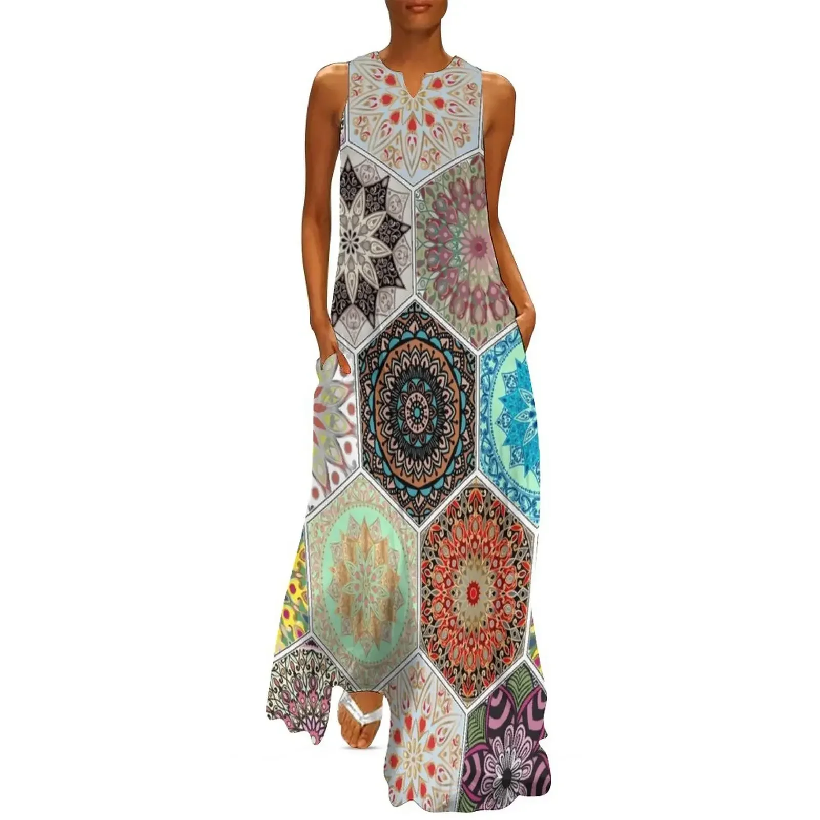 

Oriental seamless pattern Long Dress clothes for woman dress women summer 2025 cocktail dresses Women's summer dresses Dress