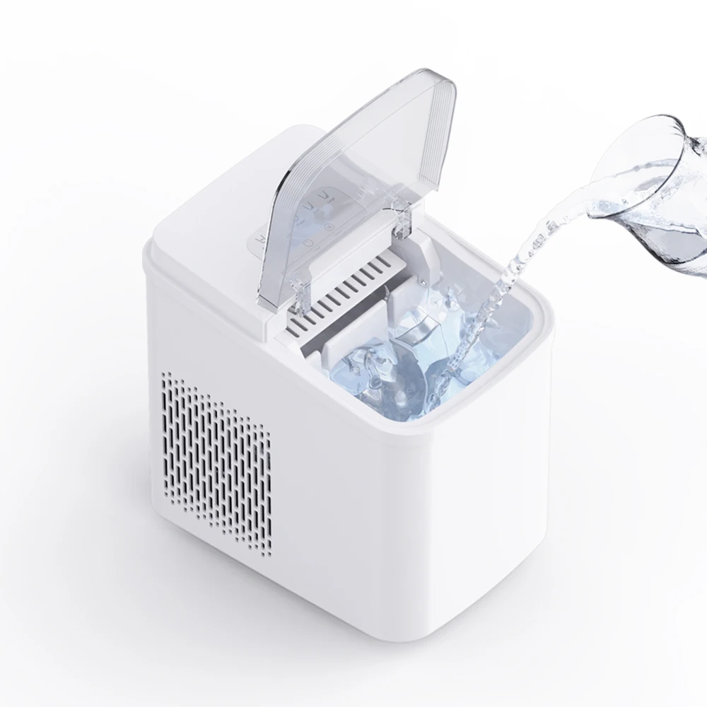 YYHC Portable Ice Cube Maker Home Countertop Mini Nugget Ice Maker Machine