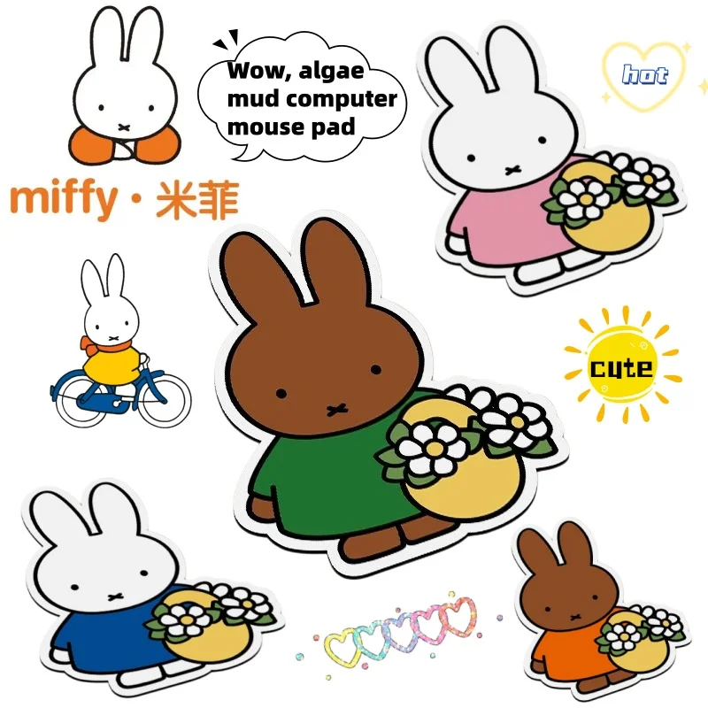 

Miffy Mouse Pad Cute Fashion Cartoon Personalized Portable Office Desk Computer Keyboard Mat Gift for Friend's Birthday