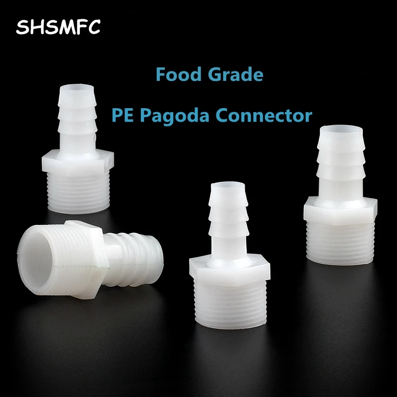 2~50PC Plastic Pipe Fitting 10mm 12mm 14mm 16mm 18mm 20 25mm Hose Barb Tail 3/4\