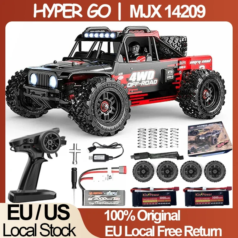 MJX 14209 1/14 RC Car 75km/h Hyper Go Brushless 2.4G Remote Control Truck 4WD Off-road Racing RC Truck Hobby RC Toy