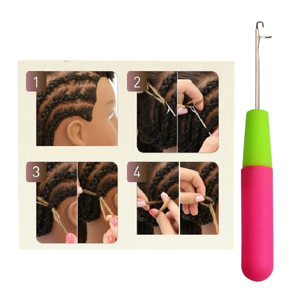 

5/10 PCS Crochet Hook Plastic Crochet Hook Needle For Hair Weaving Hook Needles Dreadlock Knit Hair Weaving Crochet Needle Hook