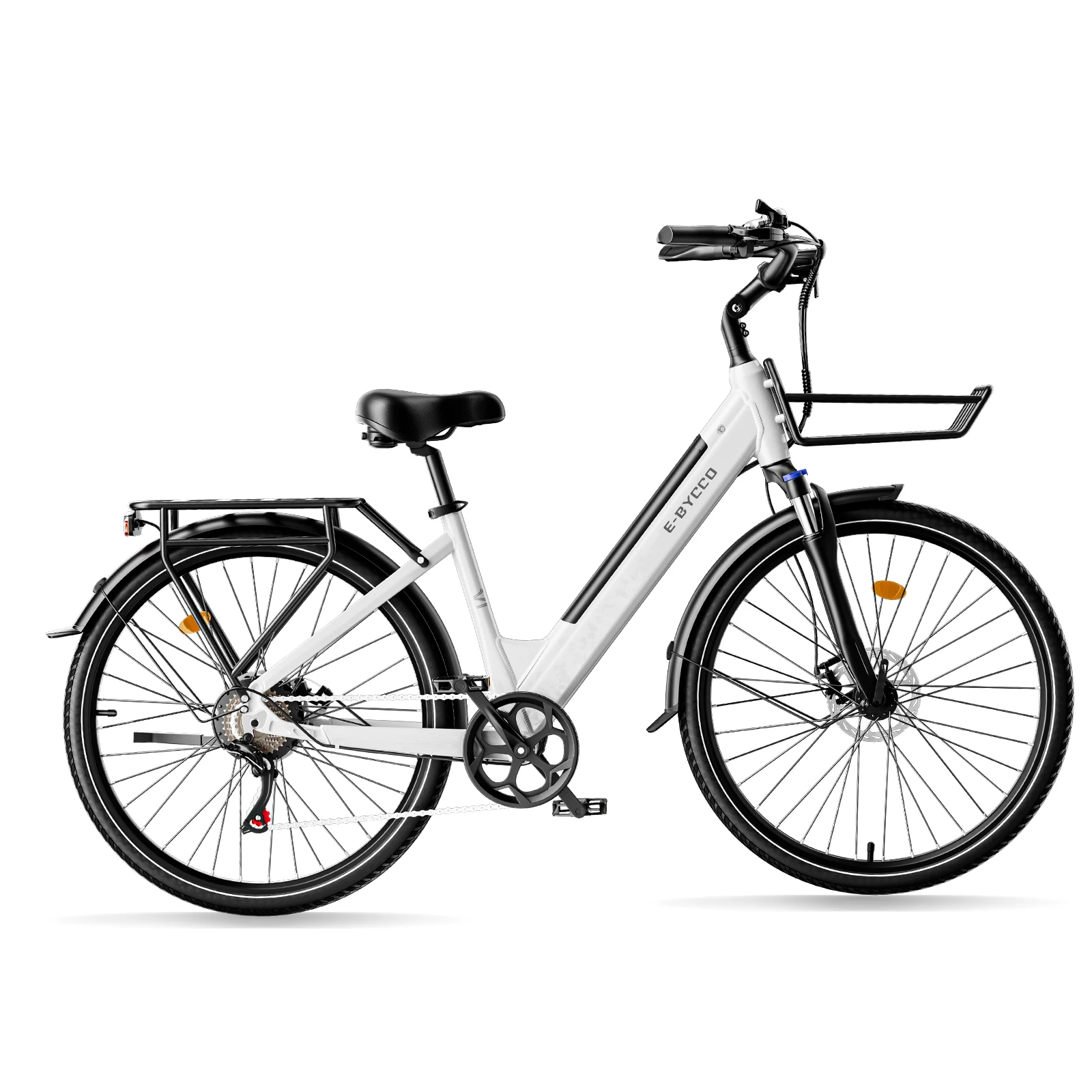 E-BYCCO V1 Elektrofahrrad für Erwachsene, 36V15,6Ah Akku, 250W Motor, Elektrofahrrad mit 28*1,5 Zoll Reifen, City-Pendler-E-Bike – Detail 21