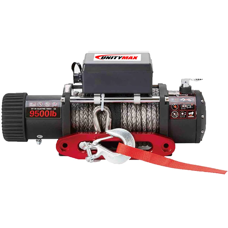 OEM Heavy Duty Safe Off Road Accessories Auto Electric Winch With Synthetic Rope 4x4 Truck Winch