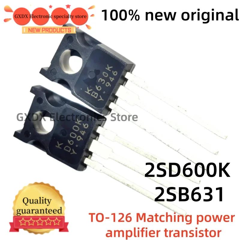 5-10par 100% nuevo original 2SD600K D600K + 2SB631 B631 TO-126 Transistor In Stock Good Quality